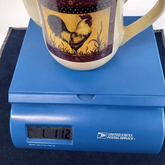 Rooster Ceramic Tea Pot B.I Dishwasher and Microwave Safe 16 oz. with Lid GUC - Picture 7 of 7